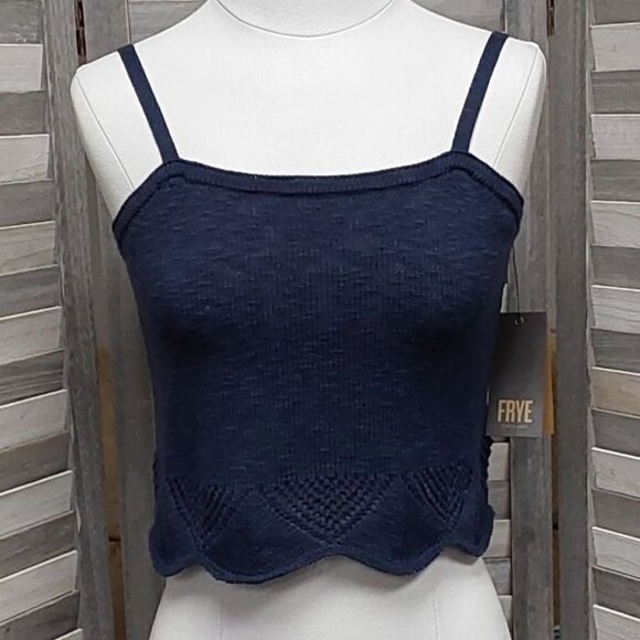 Crochet Hem Tank | Frye | Small - Picture 1 of 12